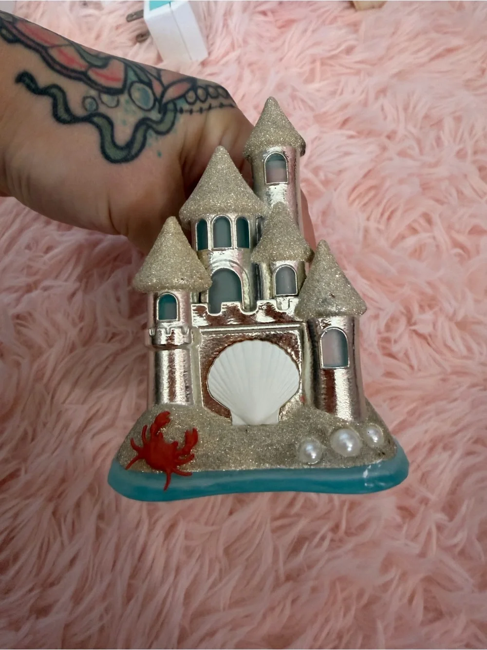 Bath & Body Works Sandcastle Nightlight in Brown, Blue, Red